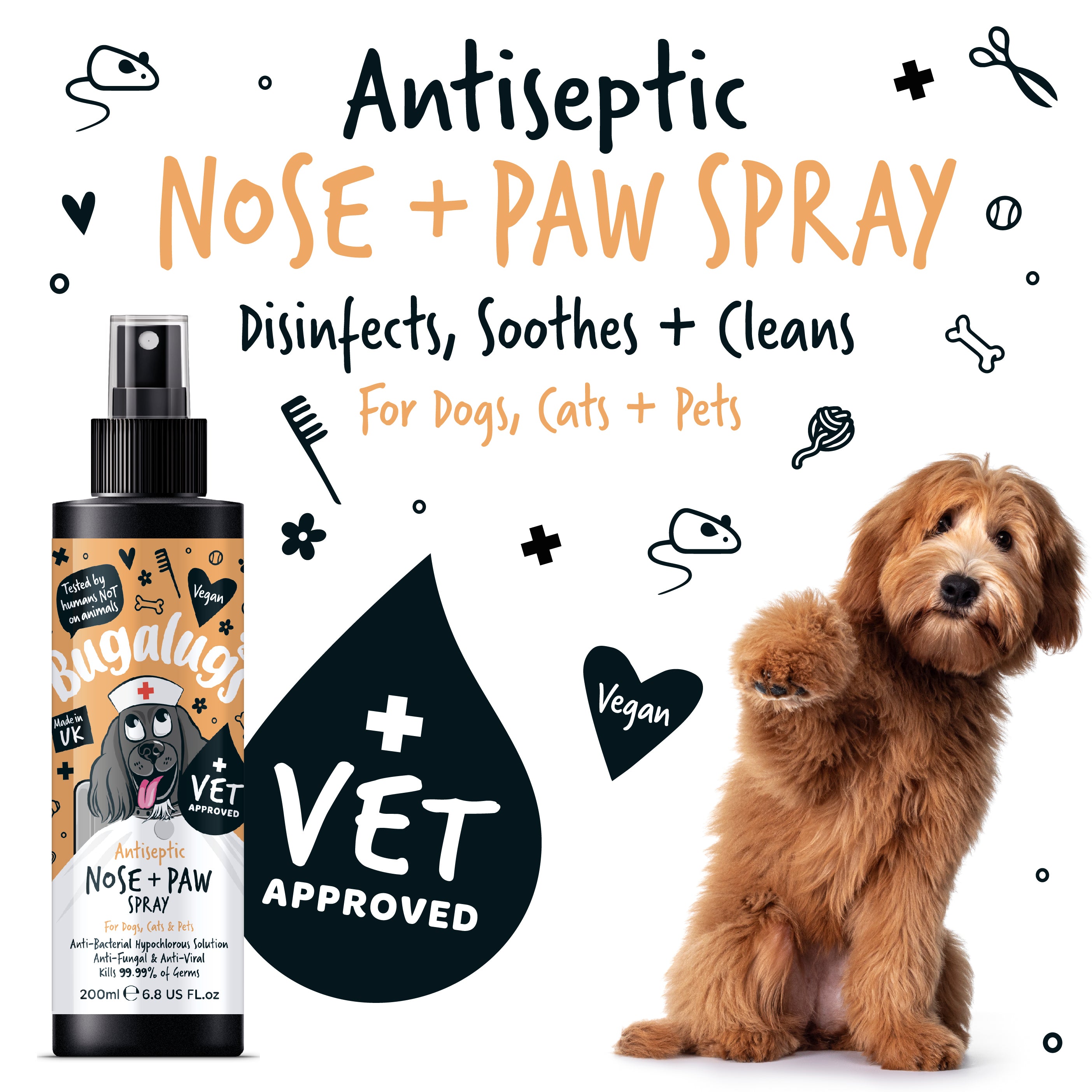 Bugalugs - Antiseptic Nose & Paw Spray
