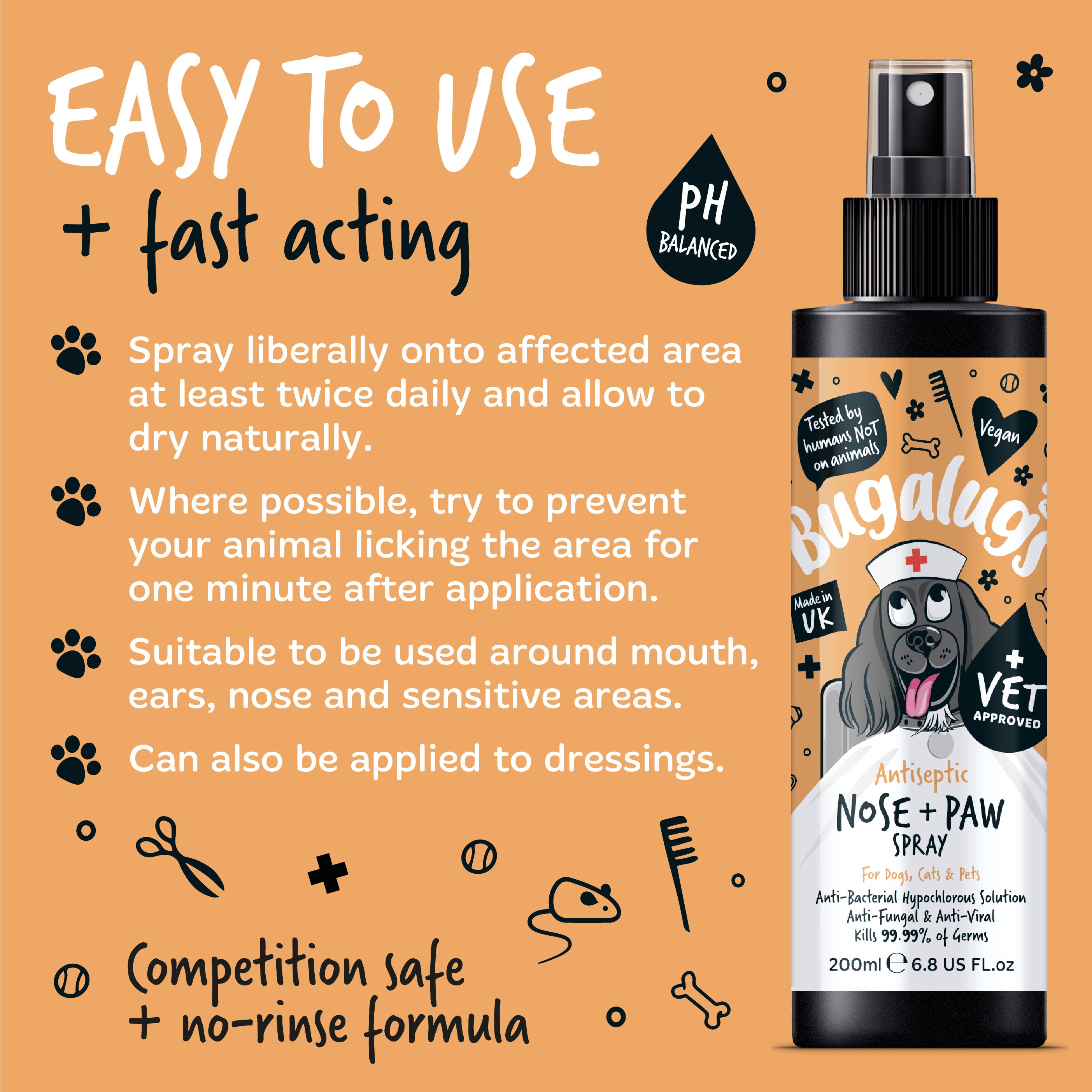 Bugalugs - Antiseptic Nose & Paw Spray