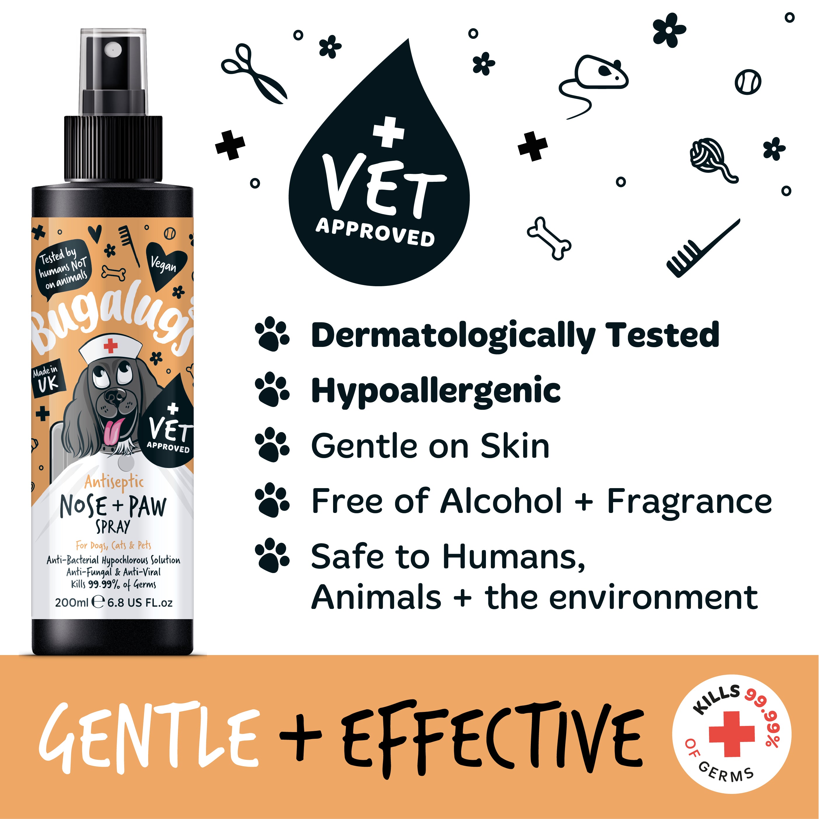 Bugalugs - Antiseptic Nose & Paw Spray