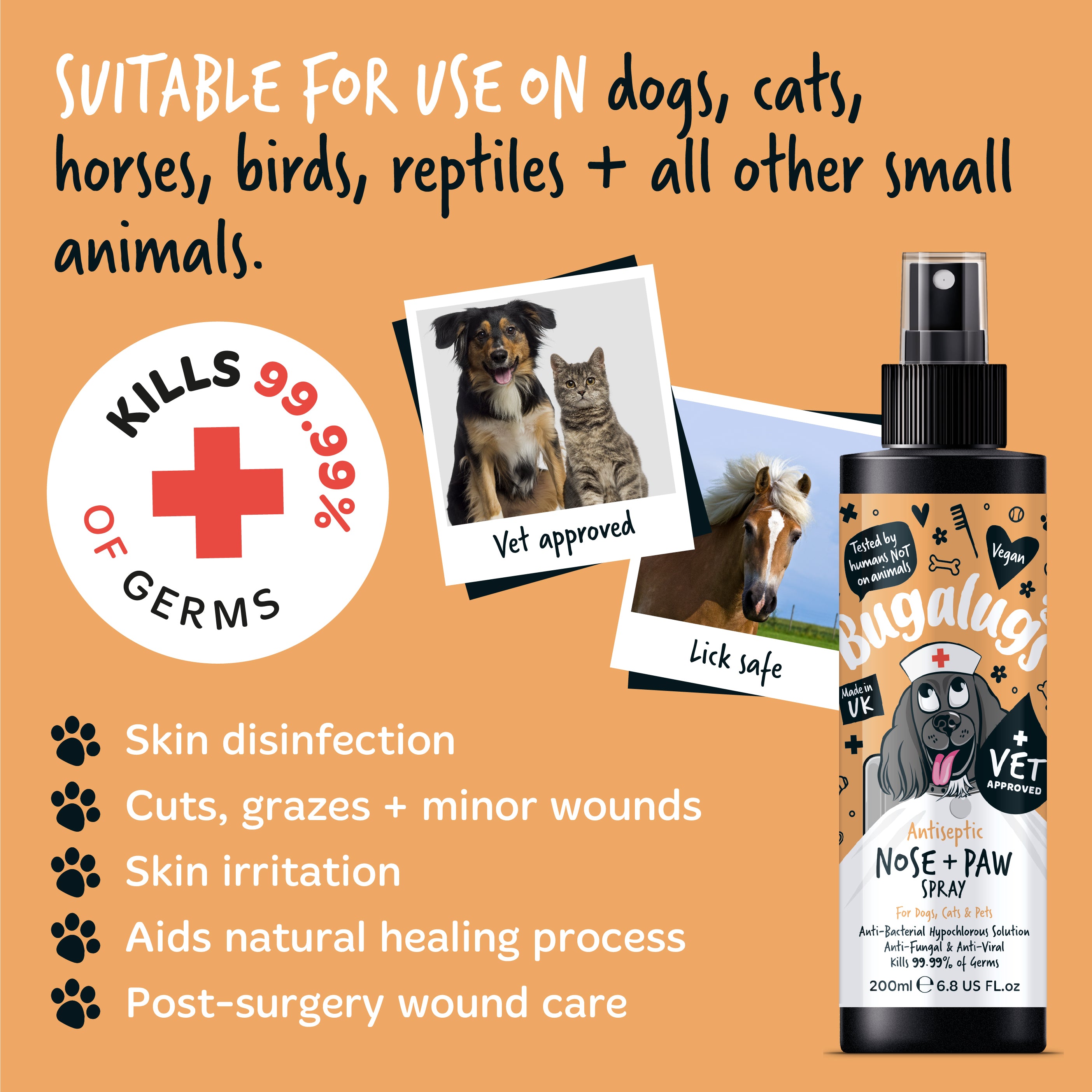 Bugalugs - Antiseptic Nose & Paw Spray