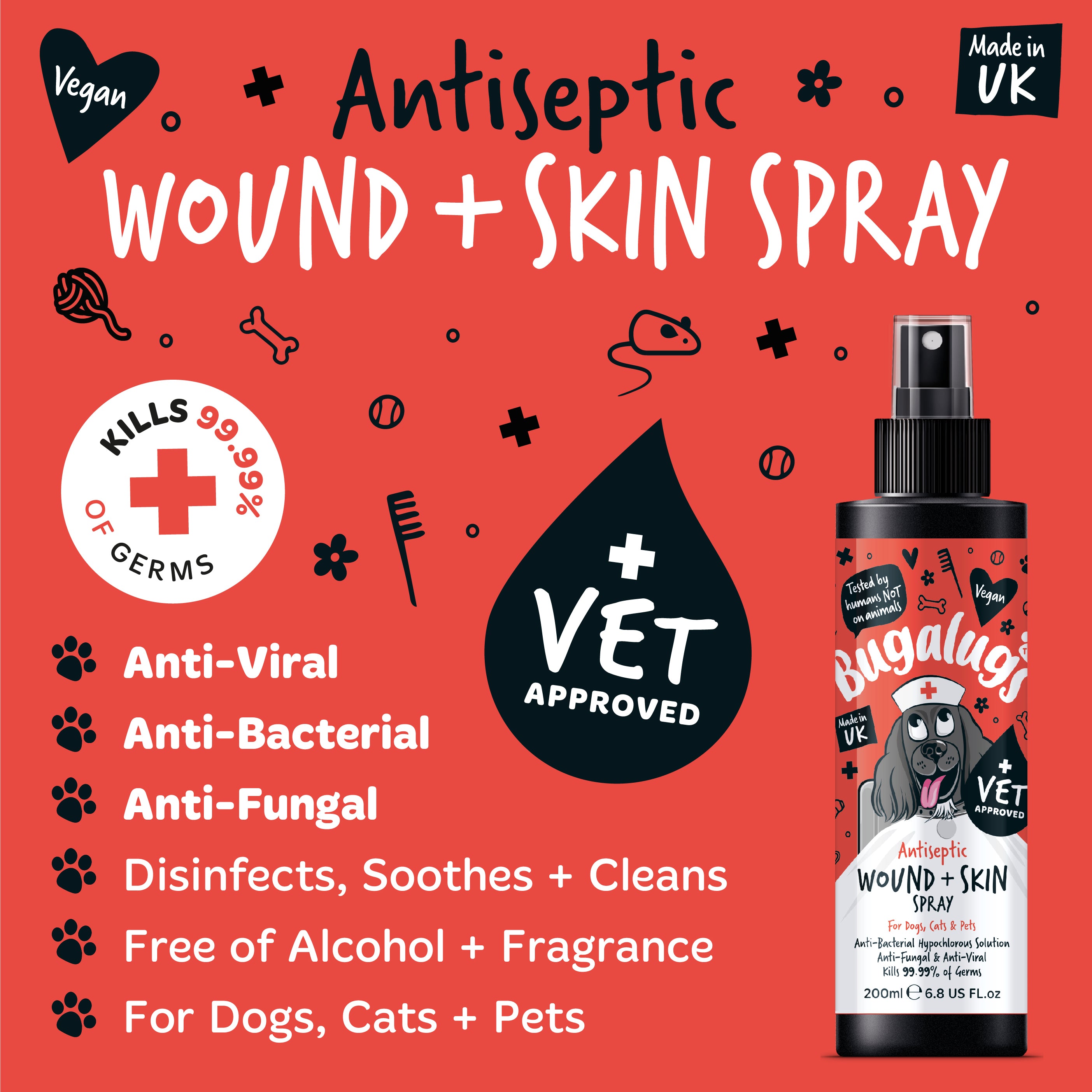Bugalugs - Antiseptic Wound & Skin Spray