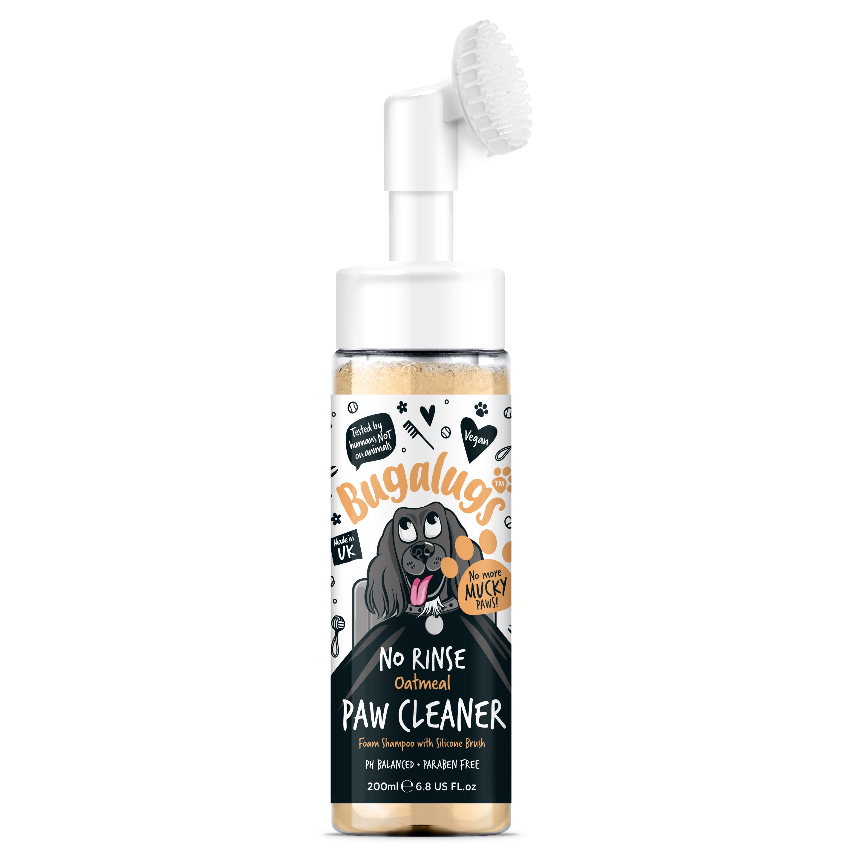 Bugalugs - NO RINSE PAW CLEANER - Coconut & Lime (Oatmeal)