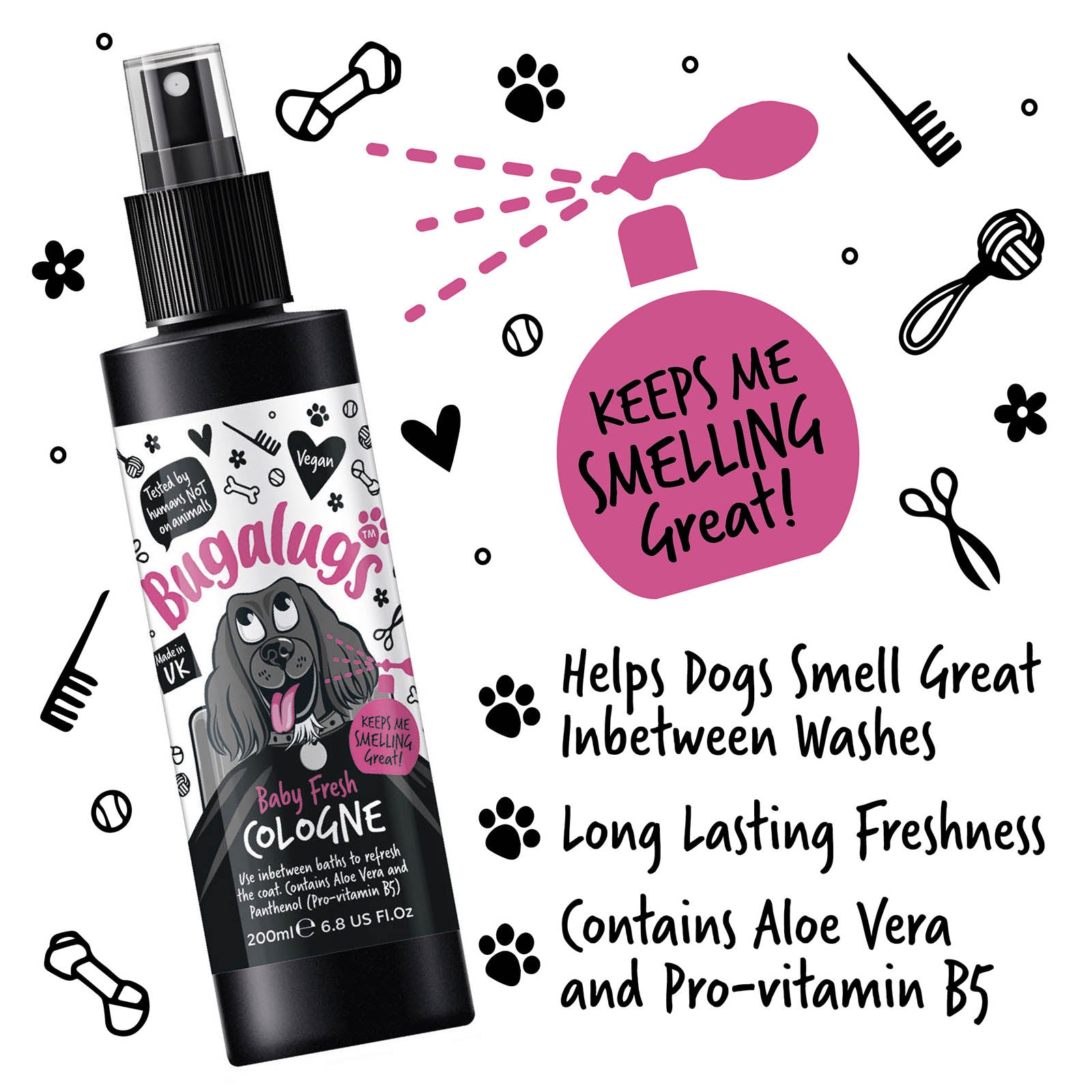 Bugalugs - DOG COLOGNE (Baby Fresh)