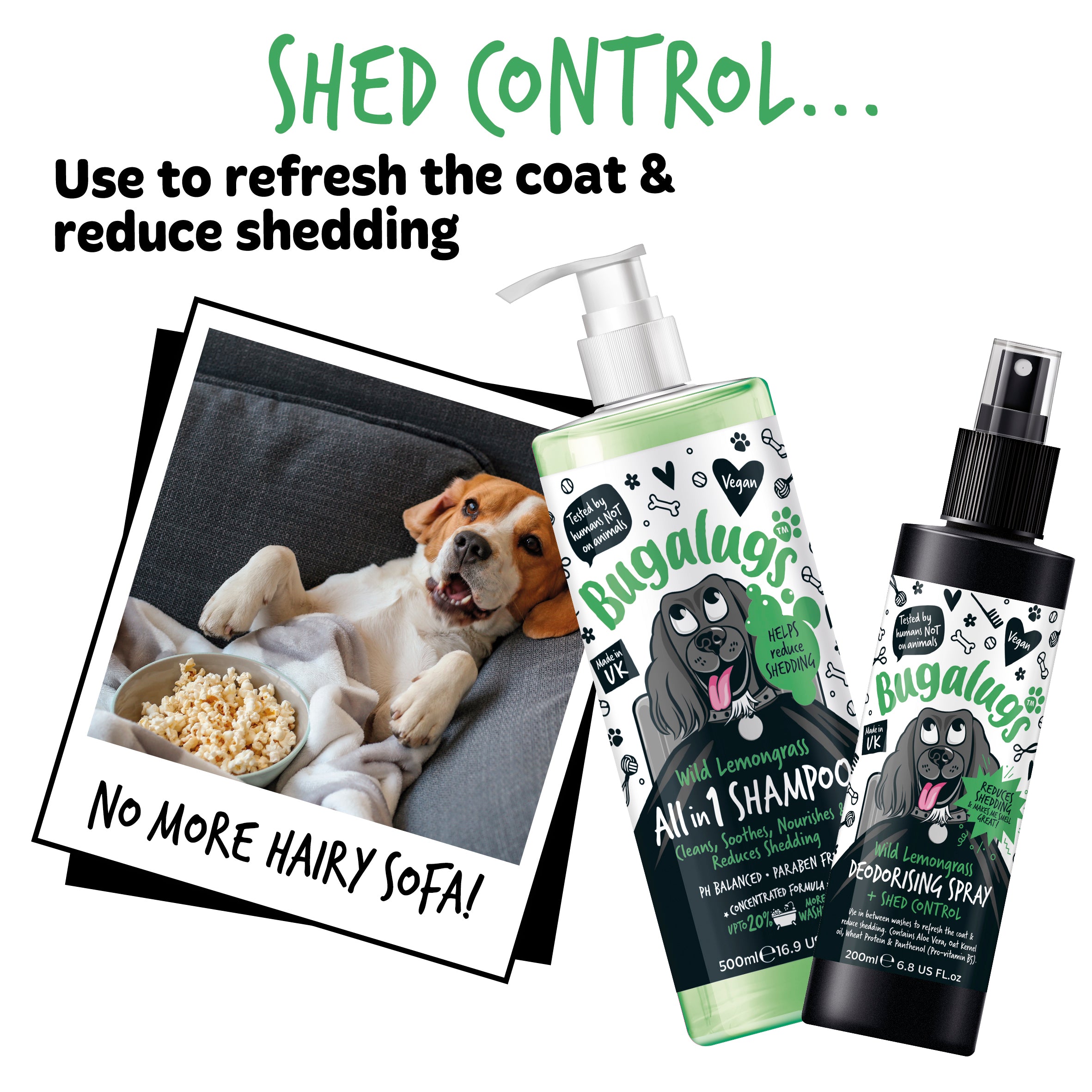 Bugalugs - DEODORISING SPRAY (Shed Control)