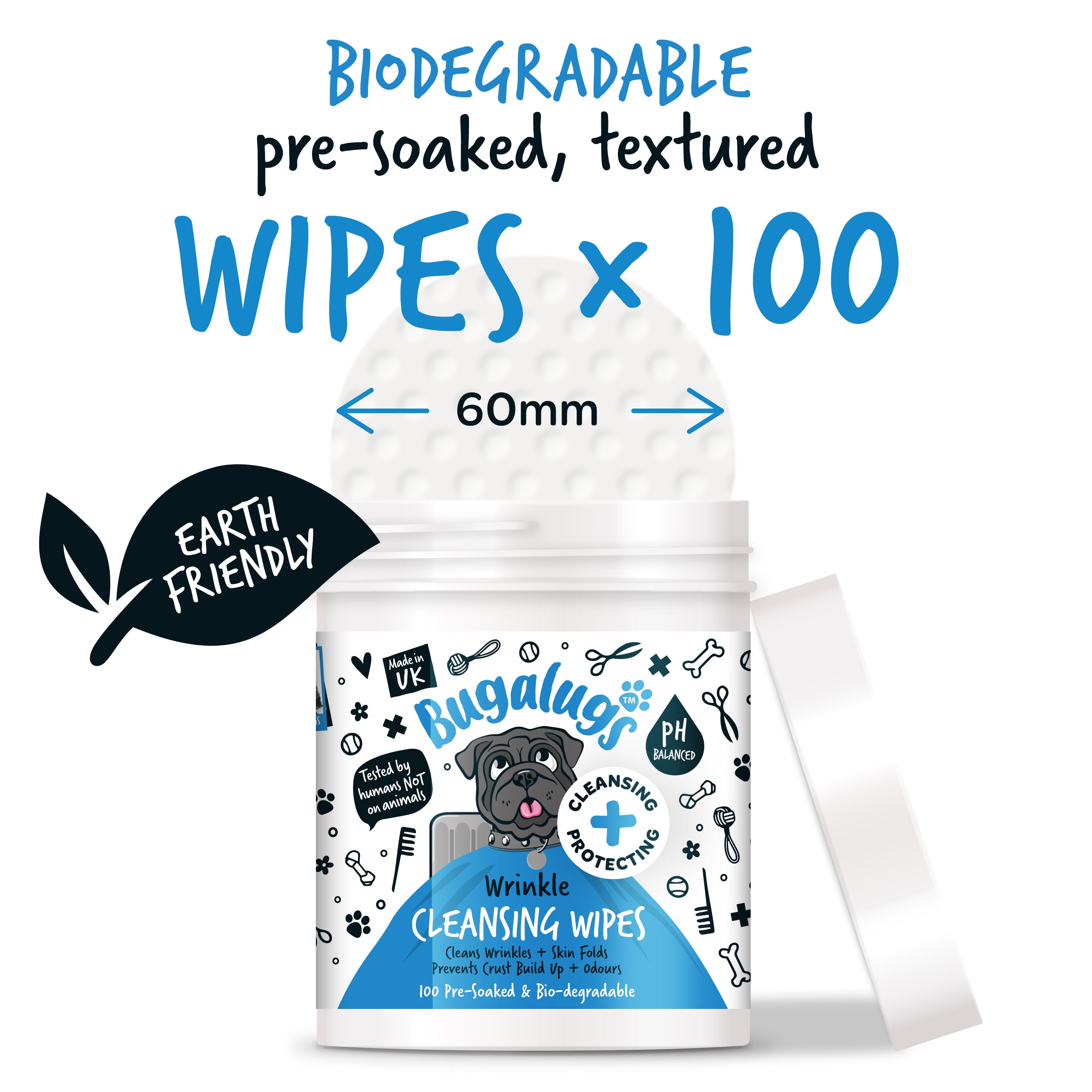 Bugalugs - Wrinkle Wipe pads (100)
