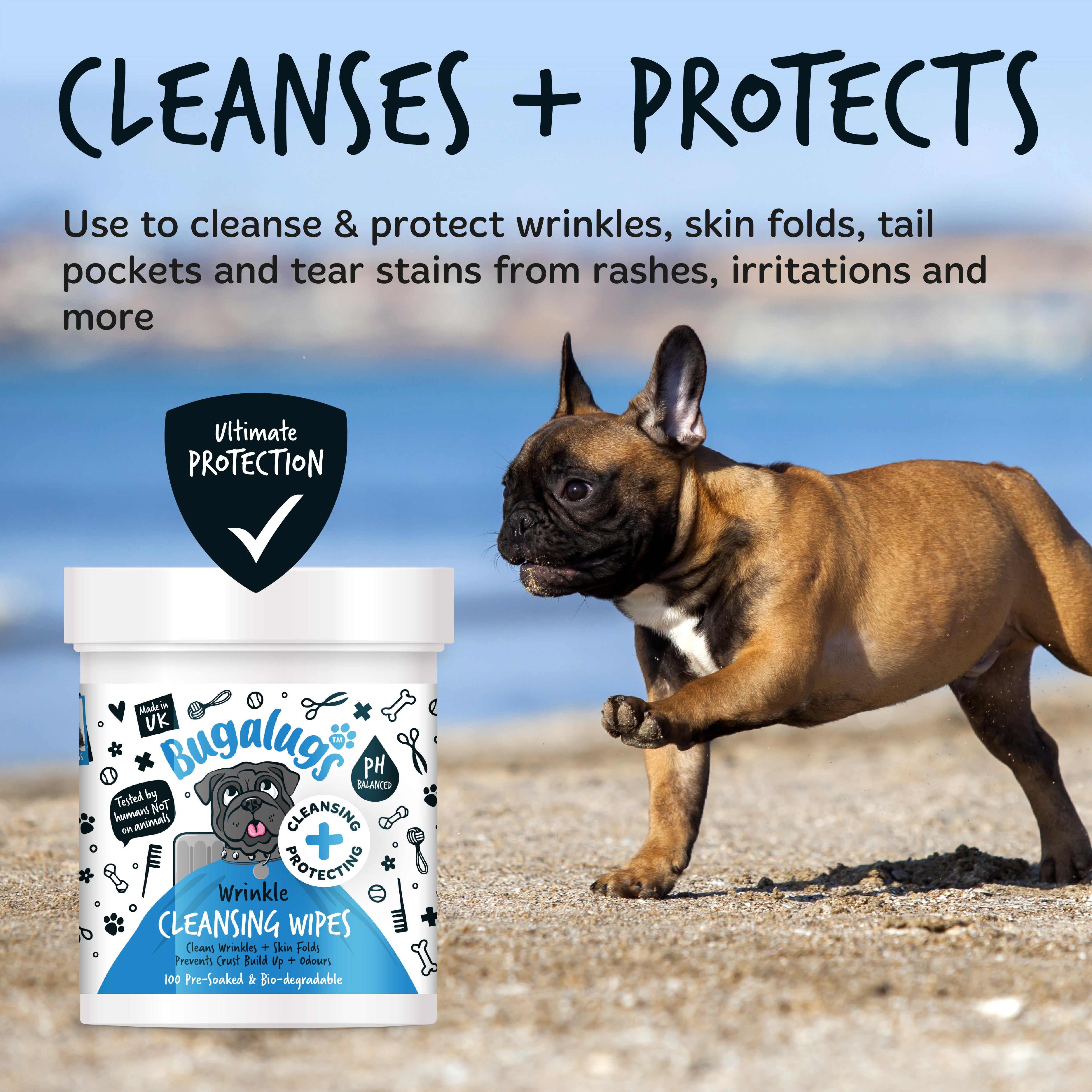 Bugalugs - Wrinkle Wipe pads (100)