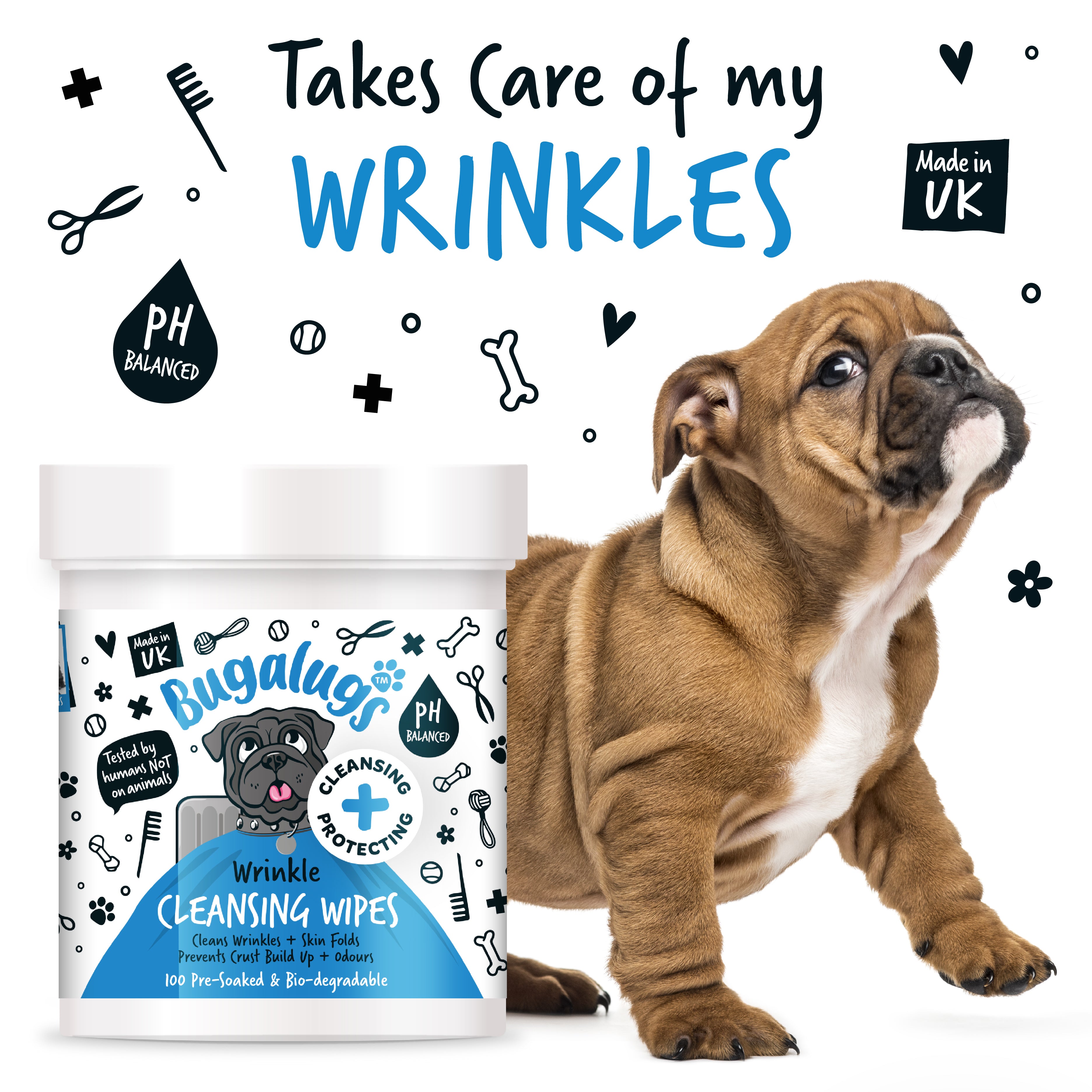 Bugalugs - Wrinkle Wipe pads (100)