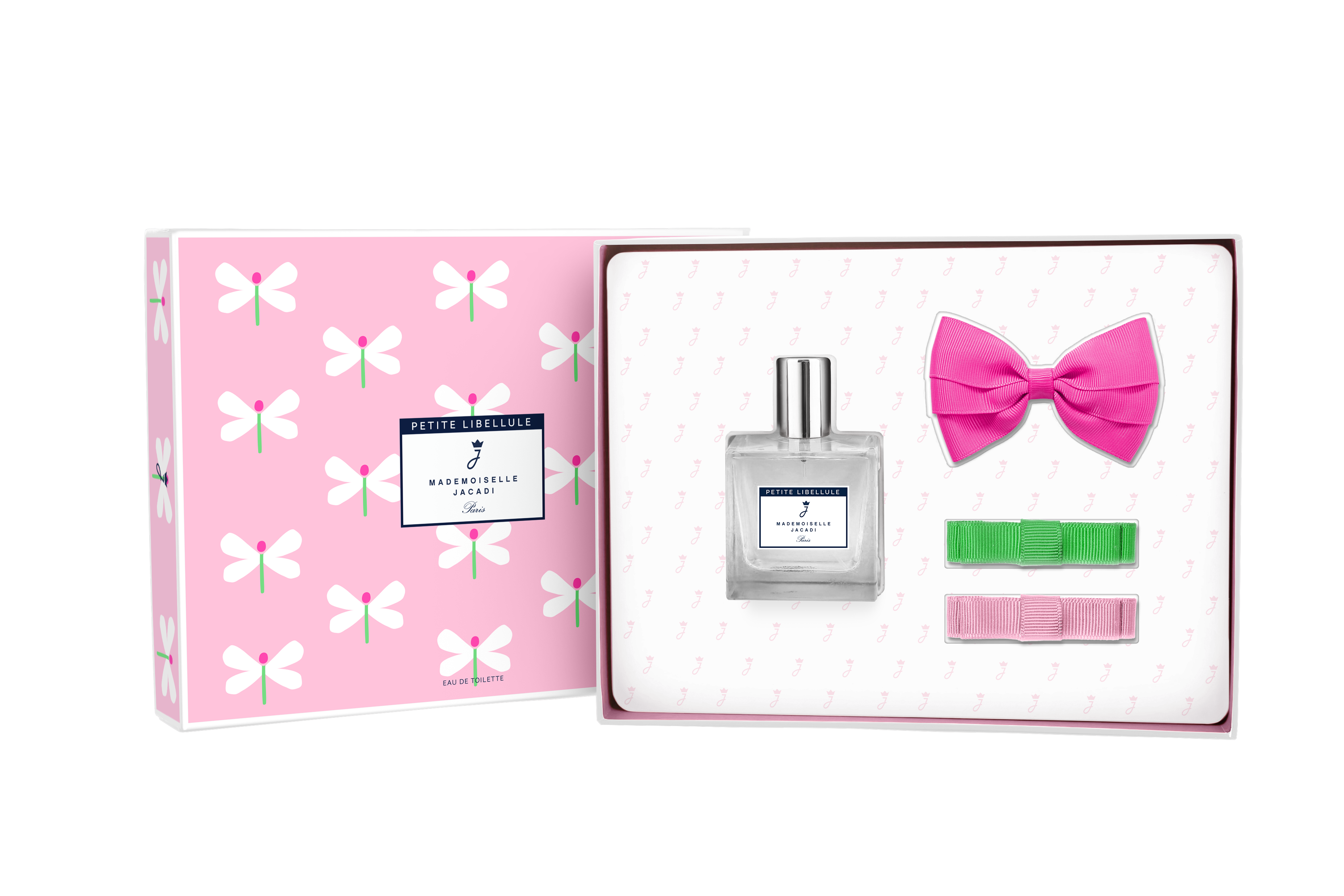 Jacadi Care - Mademoiselle  Petite Libellule Set (EDT 100 ml + Hair Clips)
