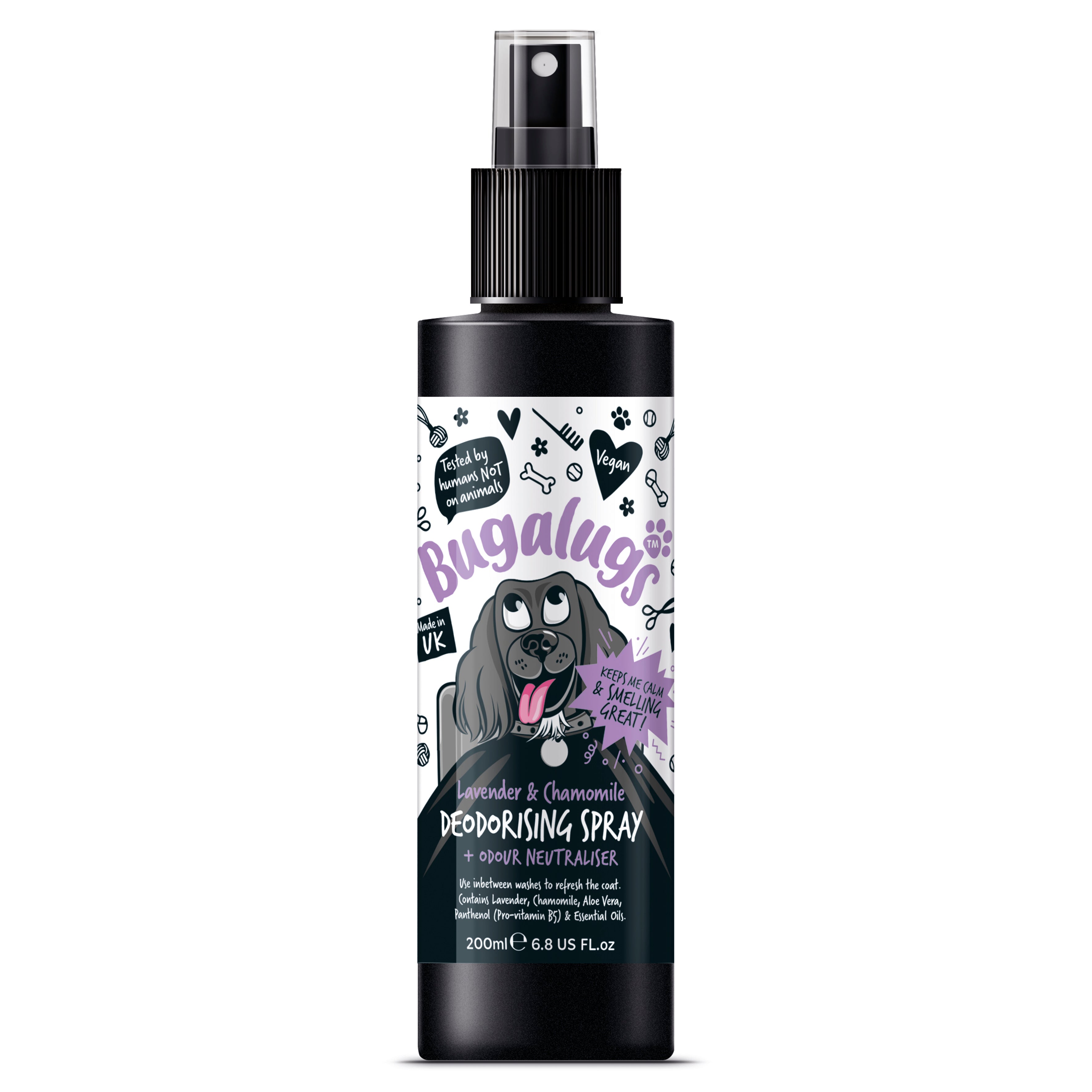 Bugalugs - DOG DEODORISING SPRAY (Lavender & Chamomile)