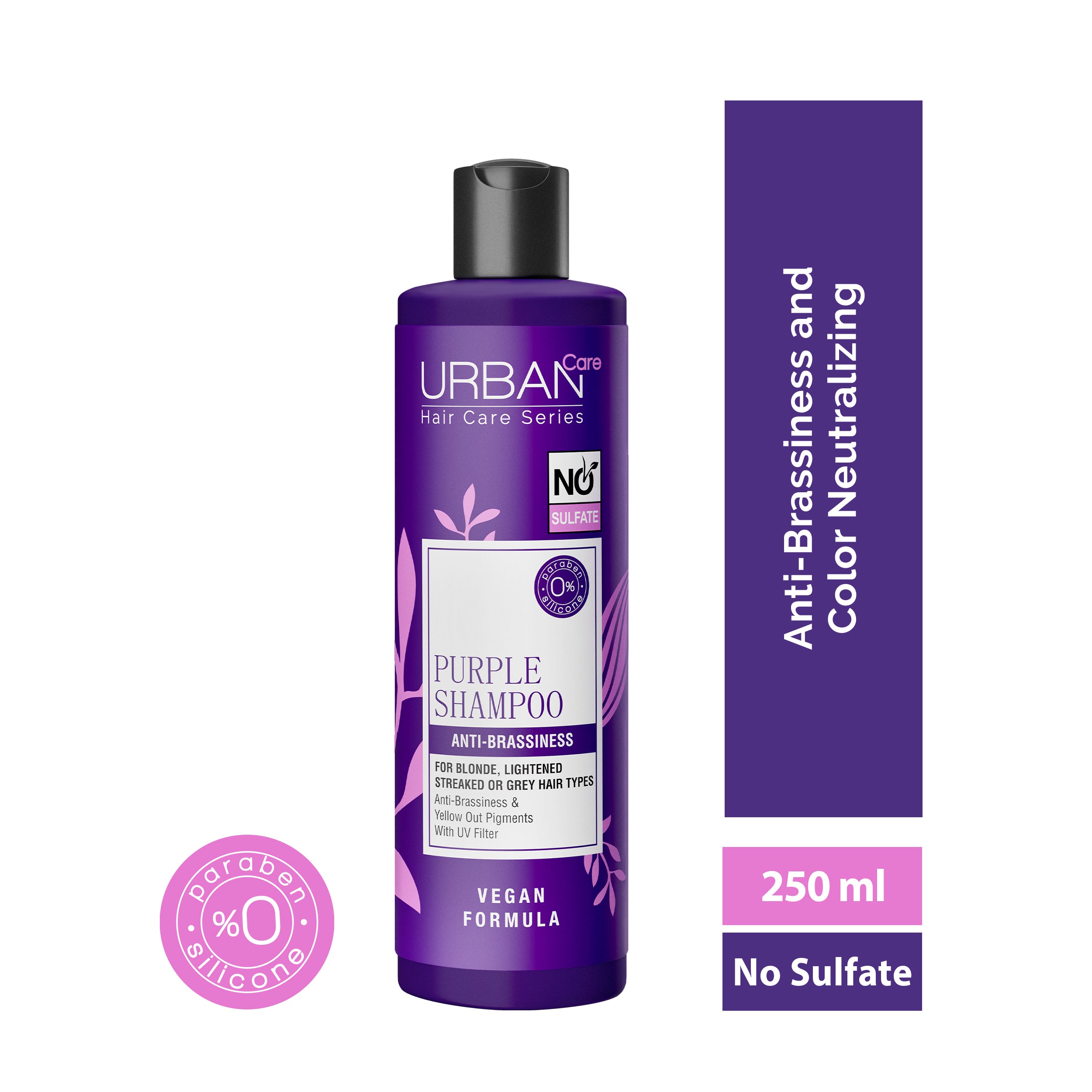 Urban Care - PURPLE SHAMPOO -NO SULFATE - 250 ml