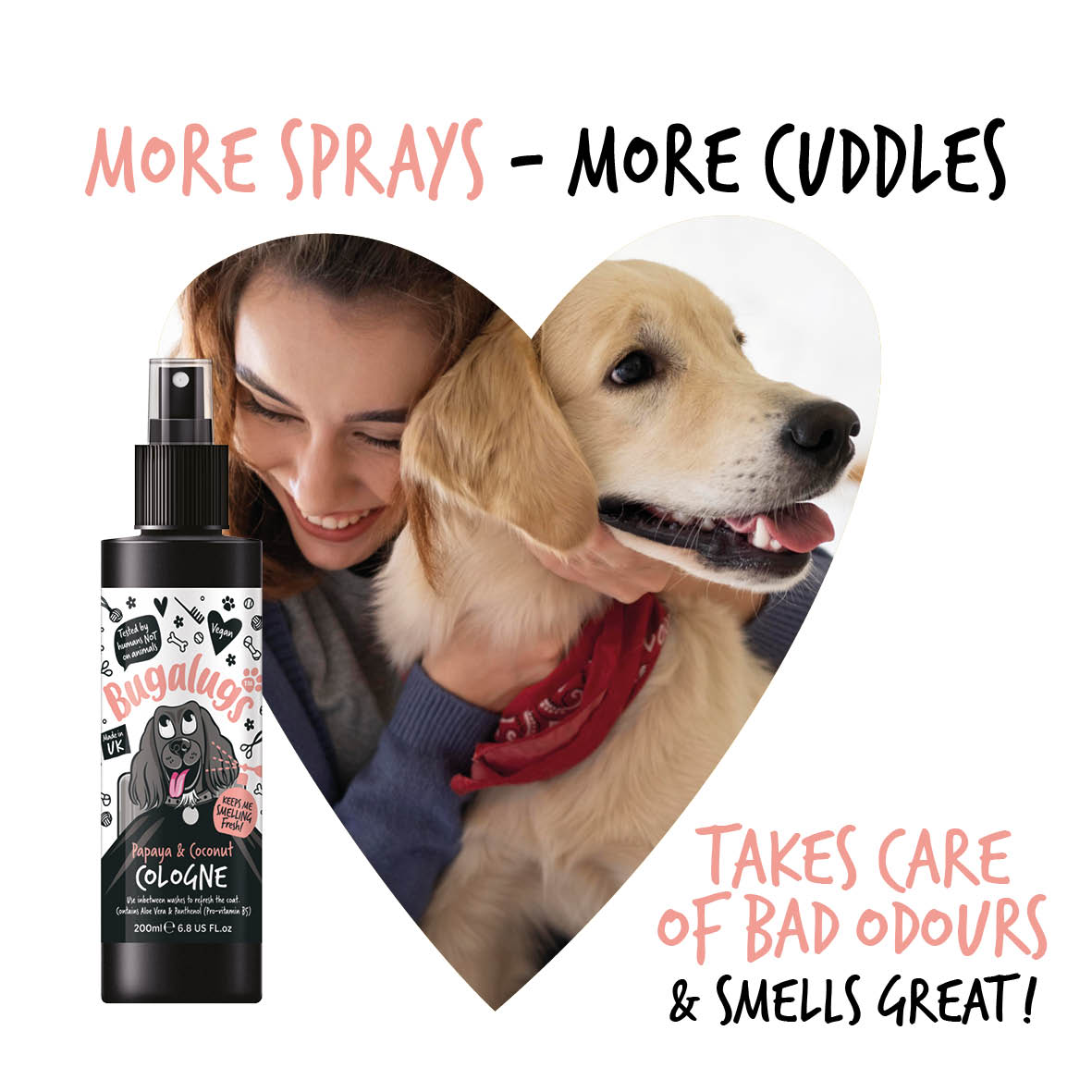 Bugalugs - DOG COLOGNE (PAPAYA & COCONUT)