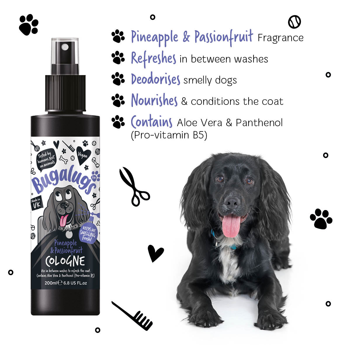 Bugalugs - DOG COLOGNE (Pineapple & Passionfruit)