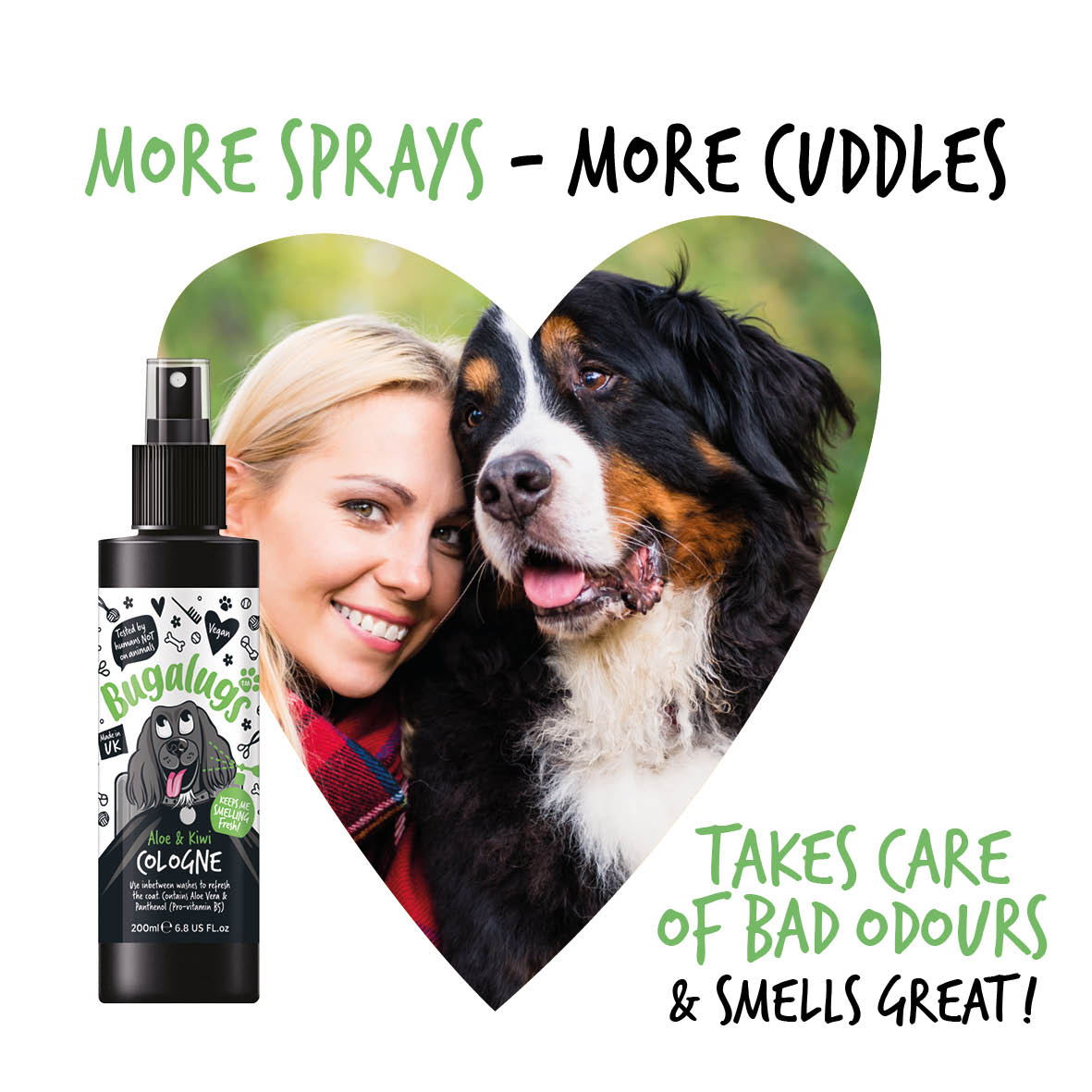 Bugalugs - DOG COLOGNE (Aloe & Kiwi)