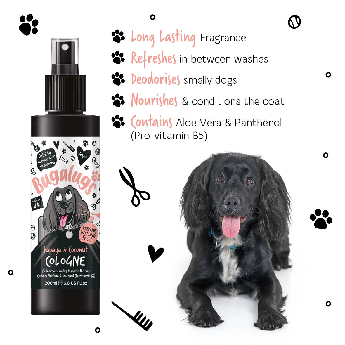Bugalugs - DOG COLOGNE (PAPAYA & COCONUT)